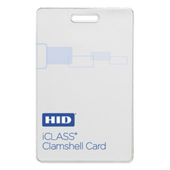 Tarjeta iClass Clamshell (Gruesa) / 2 k memoria / Programada  a 26 bits Aleatoriamente/ Garantía de por Vida