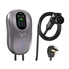 Estación de Carga para Vehículos Eléctricos / 40 A / 9.6 kW / Conector Tipo 1 (SAE J1772) / 110-240 V AC / Pantalla LCD 4.3 in (10.9 cm) / WiFi / APP / RFID / IP65 / Cable TPE 5 m (16.4 ft)