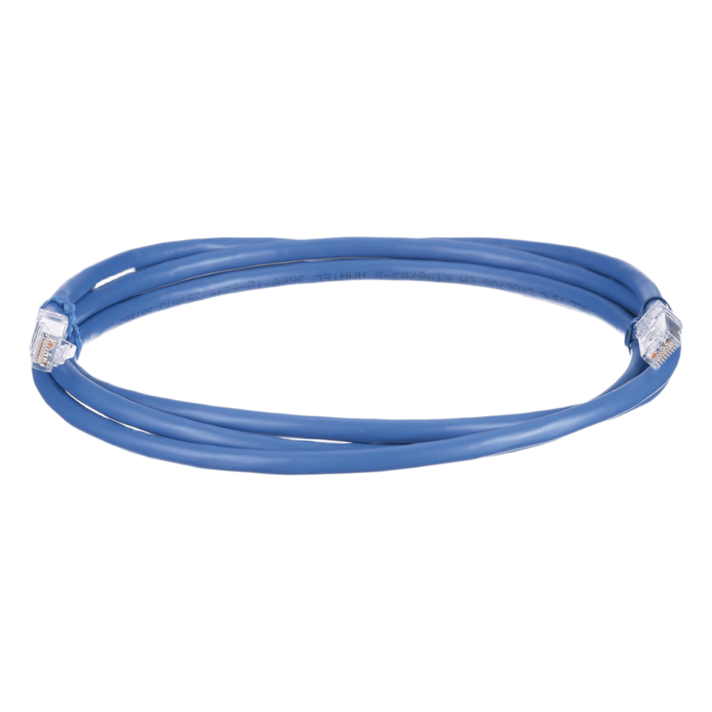 Cable de Parcheo UTP, Cat6A, 24 AWG, CM, Color Azul, 0.91 Metros (3 Pies)