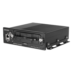 NVR Móvil de 8 Canales / 5 Megapixel / 4 Puertos PoE + 4 Vía Switch / 2 Bahías de HDD / Incluye Modulo GPS / Conector M12