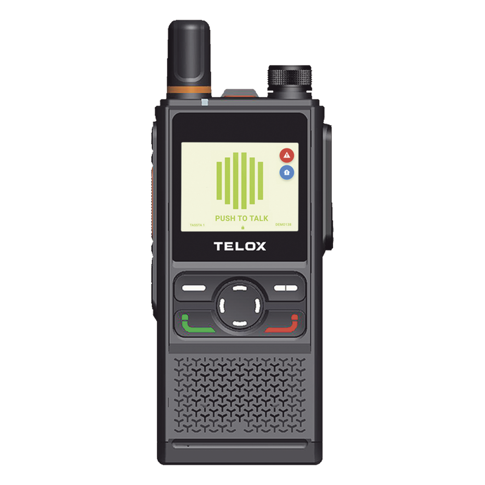 Kit Radio PoC LTE TELOX TE320 con servicio TASSTA TFLEXPTT y SIM YOBI 1GB por 12 meses / Audio 3W / IP67 / Batería 4000 mAh / GPS / Cifrado AES-256