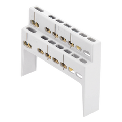 Soporte + Barra de Conexion (8 MOD) (8+2 ENTR.) IP40