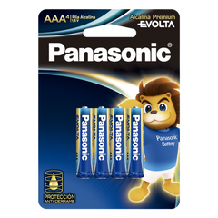 Batería Alcalina AAA 1.5V EVOLTA / No recargable / Paquete de 4 Baterías