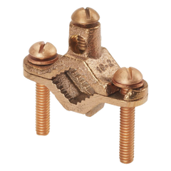 Abrazadera de Bronce para Tierra Física para Conductor 2 AWG, 1 Pieza