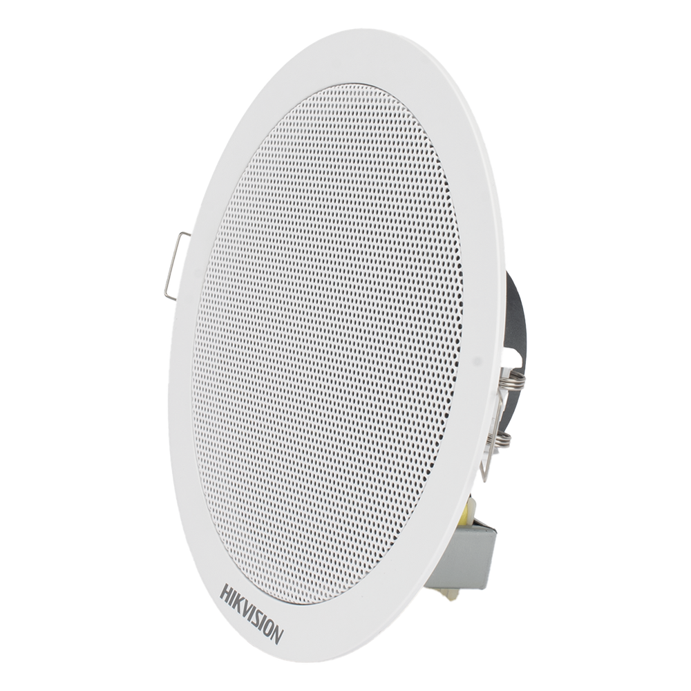 Altavoz Montaje en Plafón | 6 Watts | 100 V | Rejilla de Metal | Color Blanco | Uso Interior