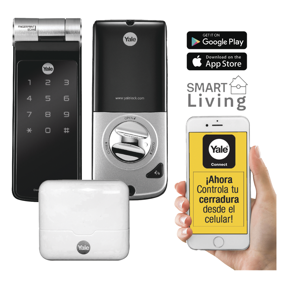 Kit de Hub con Cerradura YDF40A: Código, Biometria y apertura Smartphone en cualquier parte el Mundo
