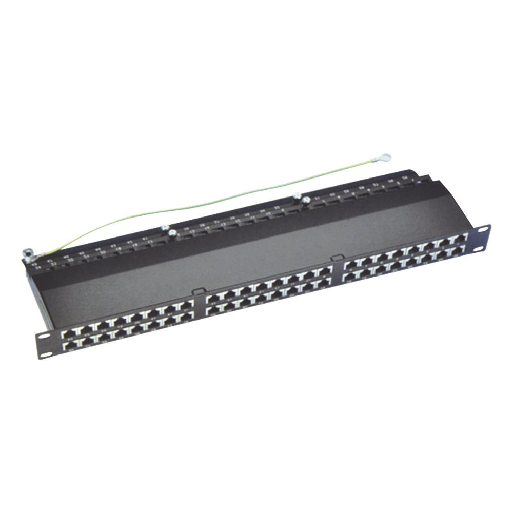 Panel de Parcheo de Impacto (110) Blindado de 48 Puertos Cat6A