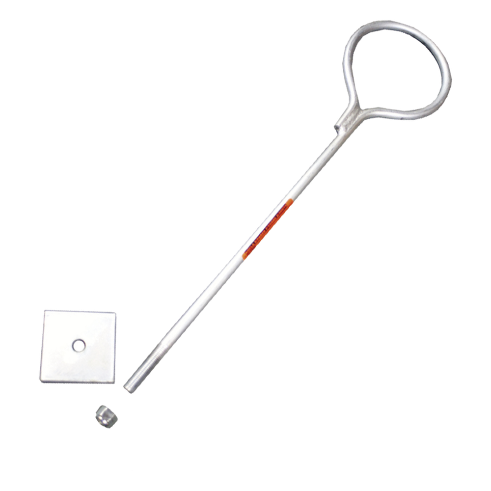 Ancla de Losa o Pared de 90 cm. de 1/2" de Grosor Galvanizado por Inmersión.