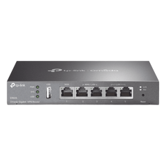 Router Omada VPN / SDN Multi-WAN Gigabit / 1 Puerto WAN Gigabit / 2 Puertos LAN Gigabit / 2 Puertos configurables LAN/WAN / 150,000 Sesiones Concurrentes / Administración Centralizada OMADA o Stand-Alone / 1 Puerto USB 2.0