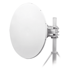 Antena direccional Alto Rendimiento / Parábola profunda para mayor aislamiento al ruido /4 ft / 4.9 a 6.1 GHz /  / Ganancia de 35 dBi / Soporte de acero inoxidable / Polaridad en 90 ° y 45 ° / Incluye montaje.