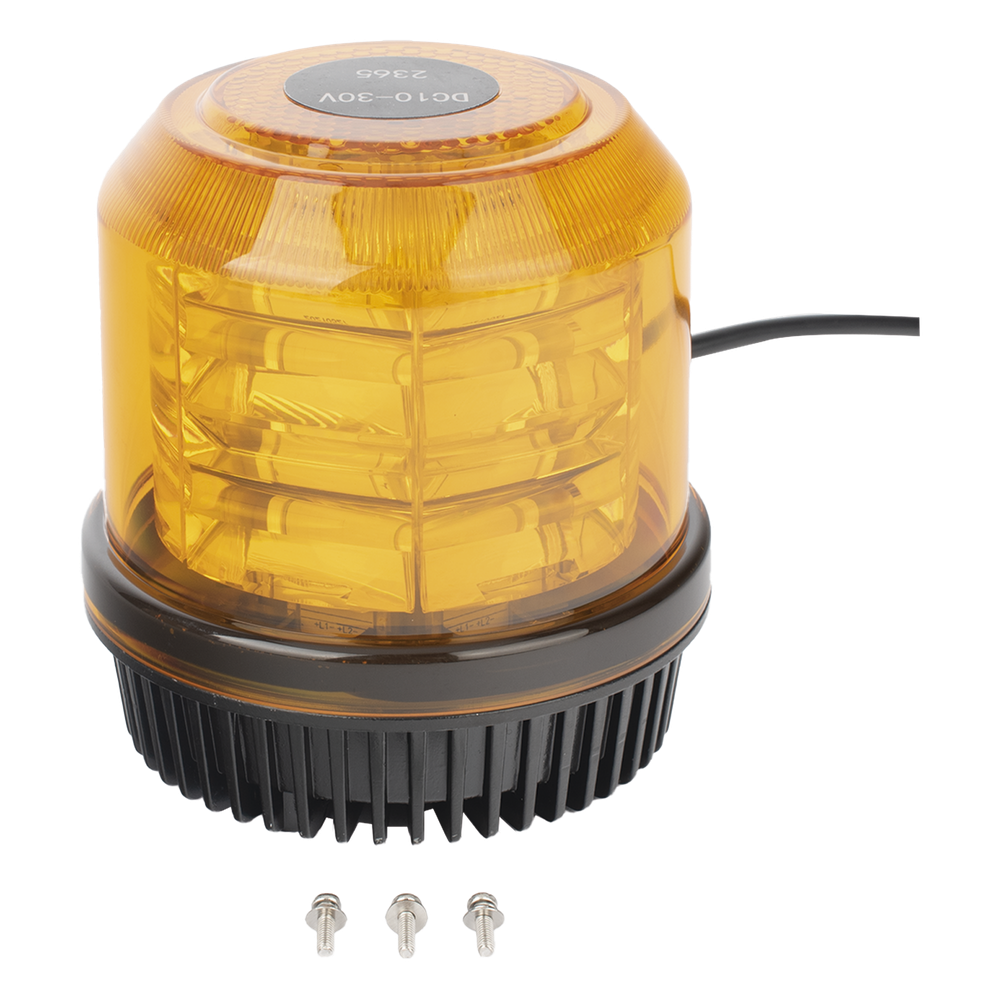 Burbuja brillante de 12 LEDs, color ambar, montaje fijo