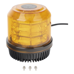 Burbuja brillante de 12 LEDs, color ambar, montaje fijo