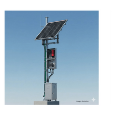 Kit Solar de 35 W con PoE 802.3af y PoE Pasivo 24 Vcc para una Cámara IP y un Radio Ubiquiti airMAX o Cambium ePMP.