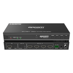 Videowall 4K 1x4 | HDMI & USB-C | 8 Modos de Visualización | Audio Óptico/Analógico | Control RS-232/IR | Plug & Play