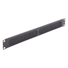 Tapa Ciega para Rack de 19in, Tipo Cepillo de Nylon, para Paso de Cables y Mejor Manejo Térmico, Color Negro, 1UR
