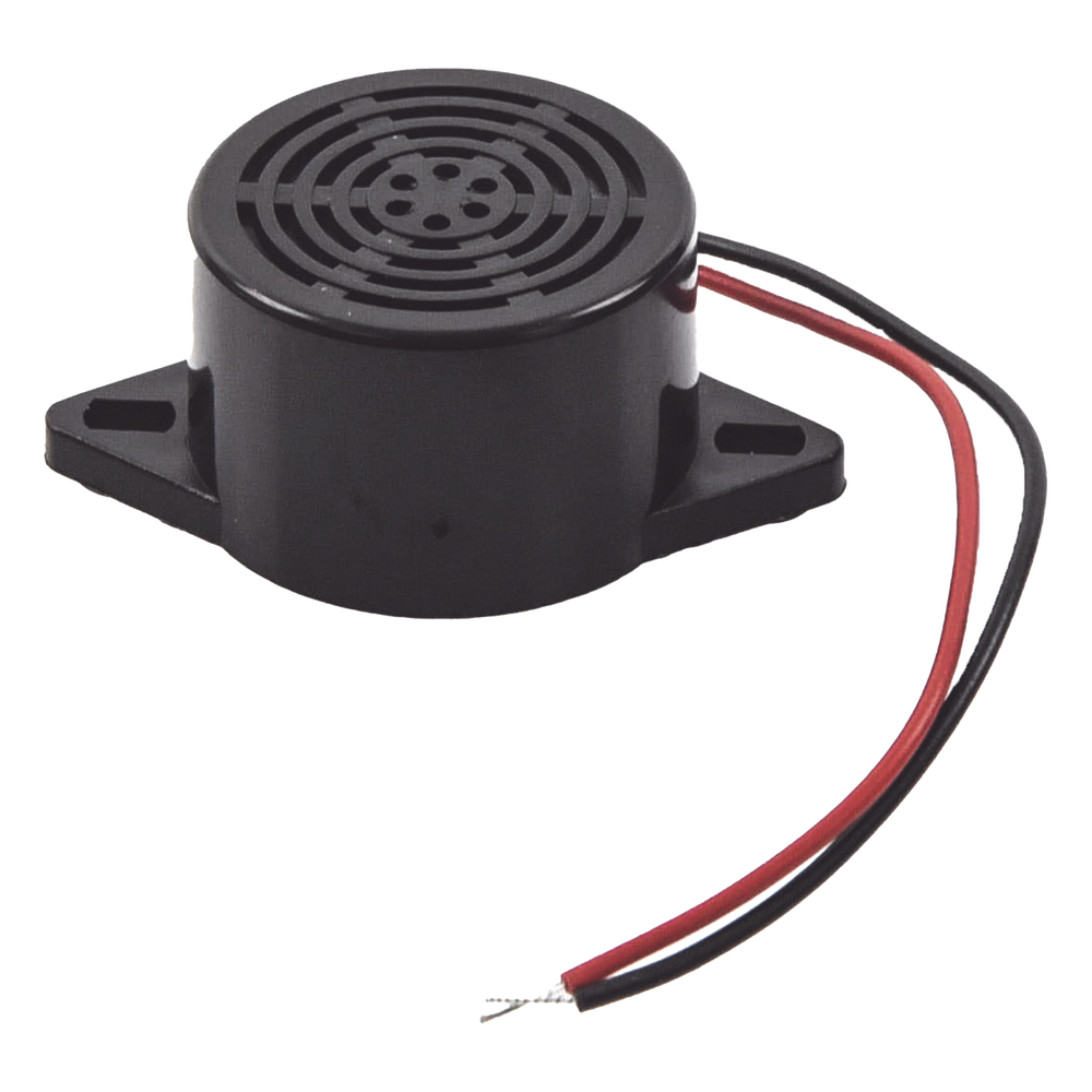 Zumbador para Chapas y Contrachapas / 85 dB / 12 Vcc / Avisa cuando la puerta se abre / Diseño compacto ABS