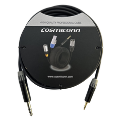 Cable 6.35mm a 3.5mm, conectores color negro MP3X-B - MTP3C-BG, length 3m