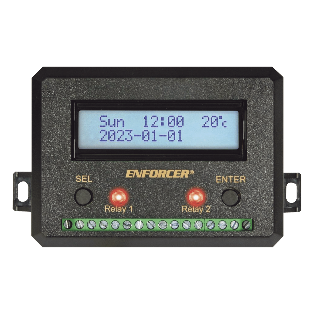 Temporizador Anual / Dos Relevadores / Programable / Pantalla LCD