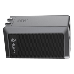 Cargador GaN III 65W / 3 Puertos USB-C y USB-A / PD 3.0 y QC 4.0 / Enchufe Plegable / Protección Integral 6 Capas / Powered by EZVIZ