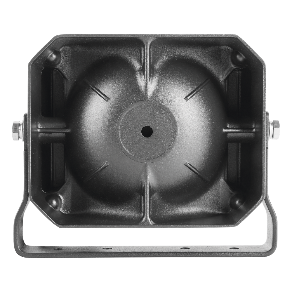 Bocina Compacta de uso rudo, 100 Watts de Potencia, Ideal para vehículos de encubierto, 8 Ohms de Impedancia
