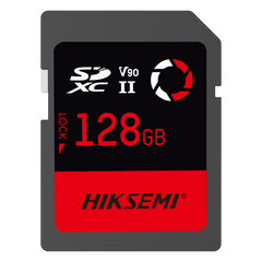 Memoria SD / 128 GB / 300 MB/s Lectura / 260 MB/s Escritura / V90 U3 / Para Video 8K Profesional / HIKSEMI CAPTURE E90
