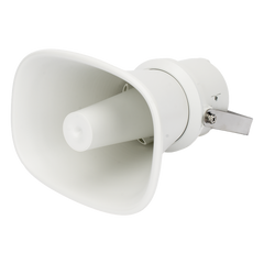 Bocina (Altavoz IP ) | Tipo Trompeta | 25 Watts | No requiere amplificador | 24VCD | Exterior IP67 | Metal | Entrada de alarma | Voceo en tiempo real | Calendarización de audios | Síntesis de Voz (TTS)