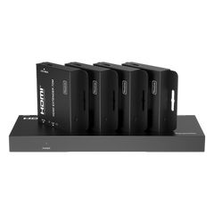 Splitter HDMI 1x4 | Extensor HDMI | 4K@30Hz 40m | 1080p@60Hz 70m | Función PoC |  4:4:4