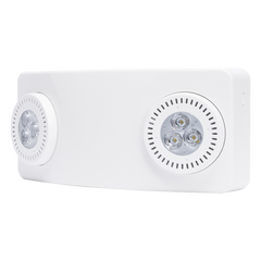 Luz de Emergencia Dual LED / 520 lúmenes / Uso Rudo / Cubierta ABS UL 5VA / Batería 9.6V 3Ah / 90 min Autonomía / Montaje Pared o Techo