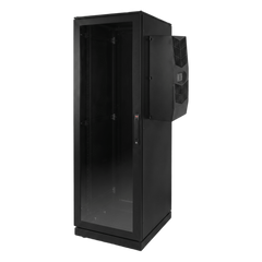 Gabinete de Telecomunicaciones ProLine V/D, 600 mm de Ancho, 1000 mm de Profundidad, Compatible Con Aire Acondicionado Tipo G52, NEMA 12, 42 UR, Color Negro