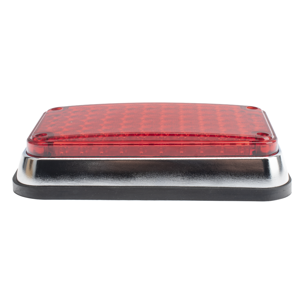 Luz de Advertencia de 6X4", Color Rojo, Ideal para Ambulancias