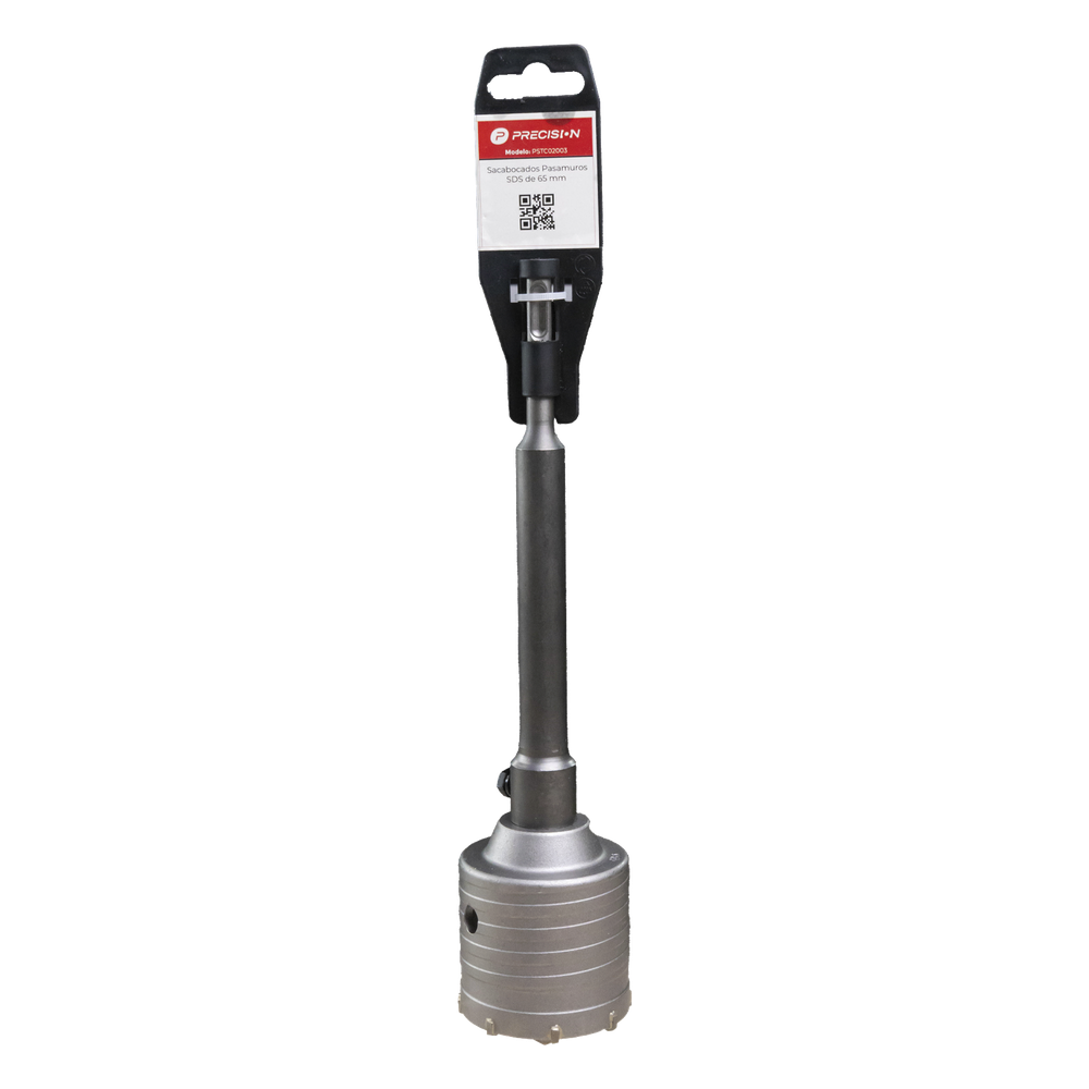Broca Pasamuros SDS, Sacabocado para Concreto de 25mm con Extensión de 220mm