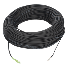 Rollo de Fibra Óptica Drop Redonda G657A2 Monomodo Simplex de 200 Metros con Conectores SC/APC-SC/APC para Instalaciones Aéreas, Subterráneas o a la Intemperie