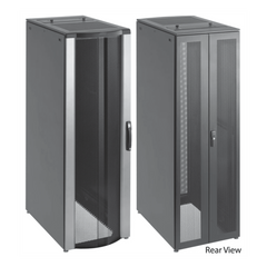 Gabinete para Servidores ProLine FloTek 42 UR Con Puertas Perforadas Alta Ventilación, Profundidad Extendida 1200 mm y Ancho 600 mm Acero Color Negro