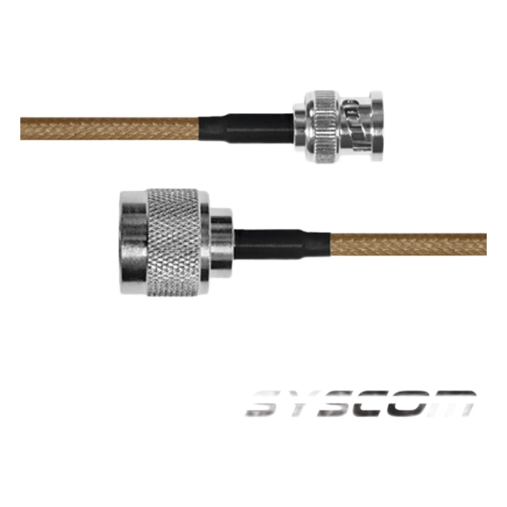 Jumper con Cable LP142 de 60 cm (23.62 Pulgadas), con Conectores BNC Macho a N Macho.
