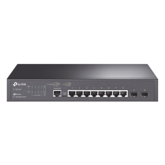Switch JetStream SDN Administrable 8 puertos 10/100/1000 Mbps + 2 puertos SFP, administración centralizada OMADA SDN