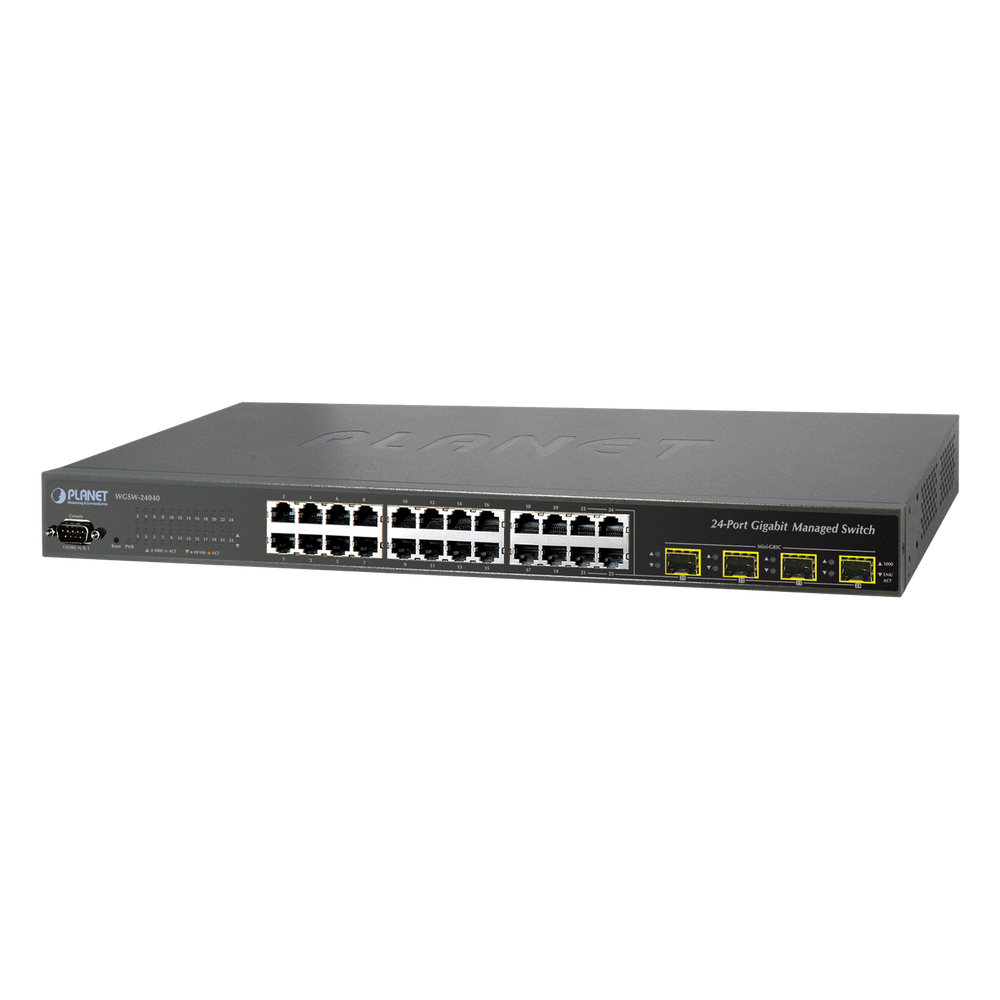 Switch Administrable L2+ 24 puertos 10/100/1000 Mbps, 4 Puertos Combo SFP