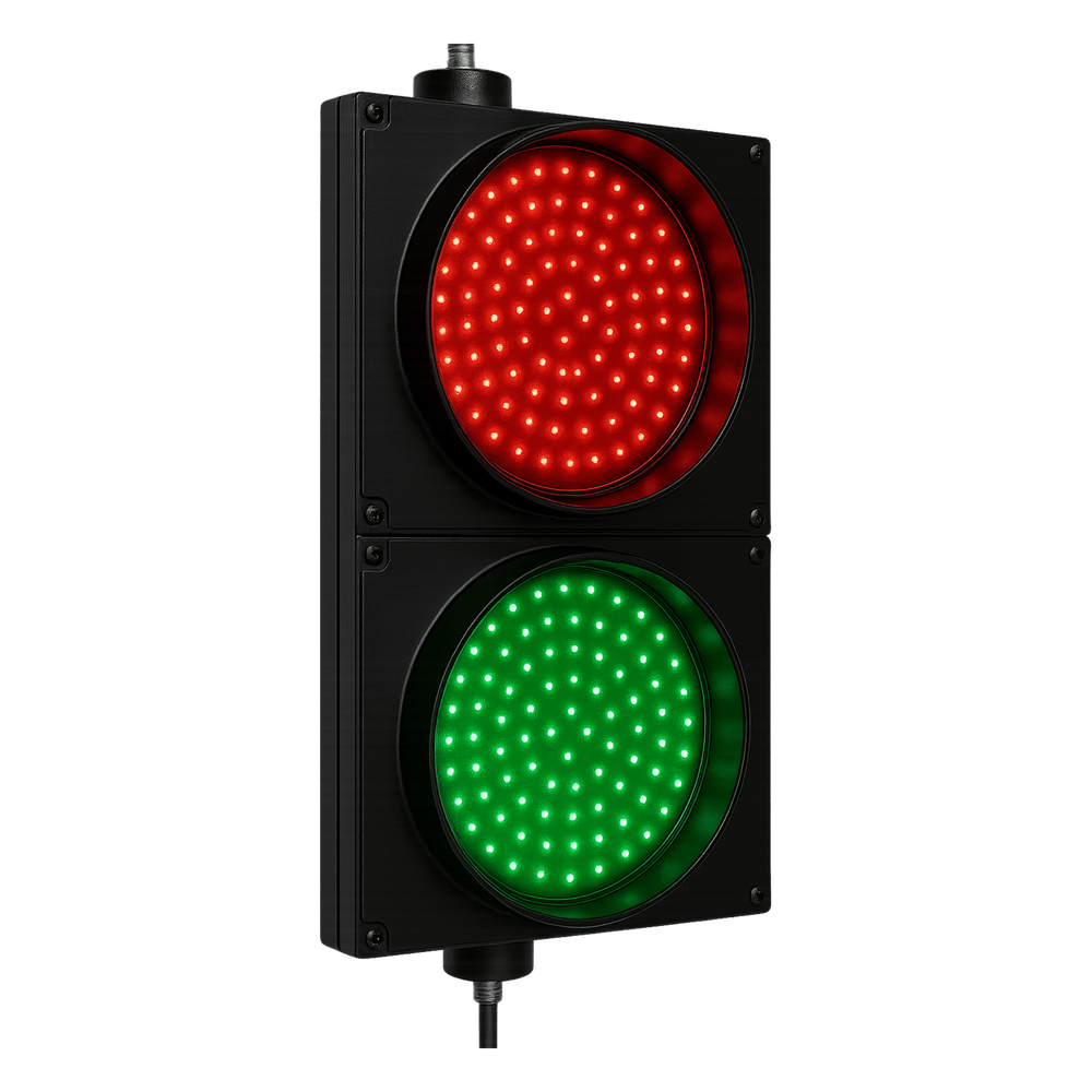 Semáforo / Señalización Rojo y Verde / Diametro 20 cm.