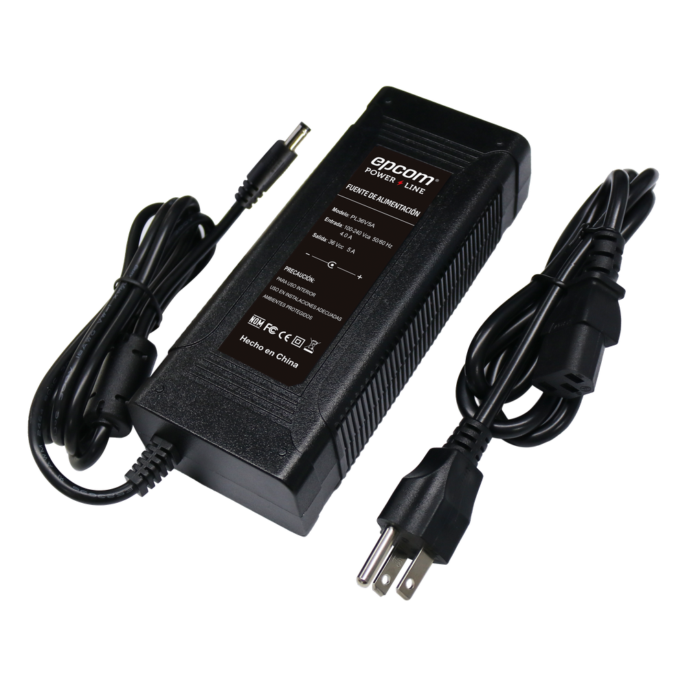 Fuente de poder / 36 Vcc Regulados / 5 Amp / Voltaje de Entrada de 100 - 240 VCA