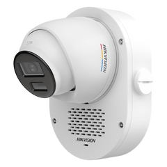 Cámara Turret TURBOHD 2 Megapixel (1080p) / Imagen a Color 24/7 con Apertura F1.0 / Audio Bidireccional y Sirena / Luz Blanca e IR 40 m (131.2 ft) / IP67 / Smart-Hybrid Light / 3D DNR