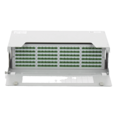 Distribuidor de Fibra Óptica para 144 Empalmes, con 144 Acopladores SC/APC y 144 Pigtails, 19, 5 UR
