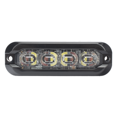 Luz Auxiliar Flexible de 8 LED, Rojo/Blanco, Lente Transparente