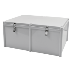 Gabinete Plástico para Exterior (IP65) de 560 X 380 x 265 mm Cierre por broche.