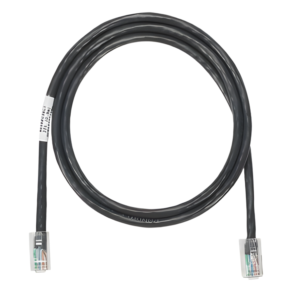 Cable de Parcheo UTP Categoría 5e, con Plug Modular en Cada Extremo - 6 Metros (19.69 Pies) - Negro
