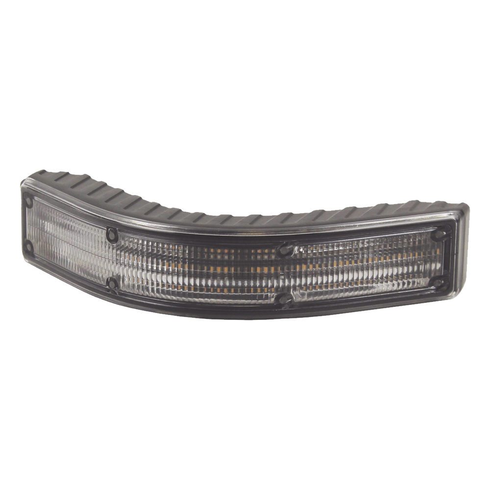 Luz Auxiliar Esquinera 12 LED, Ambar/Blanco, Lente Transparente