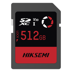 Memoria SD / 512 GB / 180 MB/s Lectura / 150 MB/s Escritura / V30 U3 / Para Drones y Cámaras de Acción / HIKSEMI CAPTURE E30