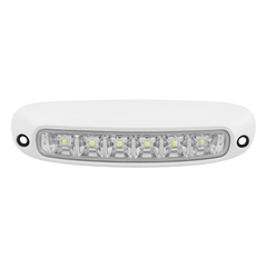 Luz Auxiliar de Escena de 6 LED, Blanco, Lente Transparente, Bisel Blanco