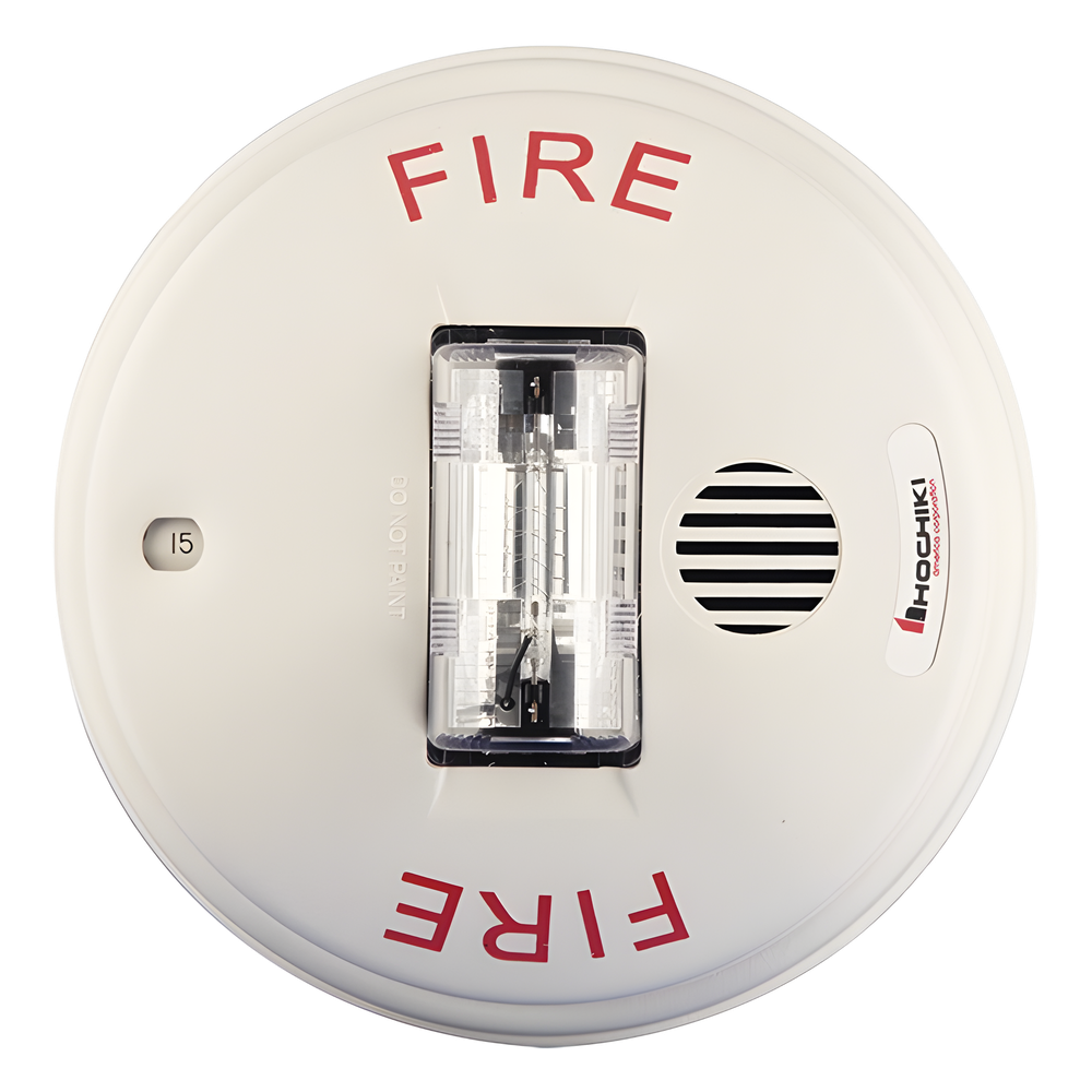Sirena Estrobo 24 Vcd, Instalación en Techo, Multi Candela, Color Blanco (0500-06110)