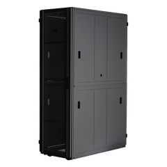 Gabinete FlexFusion™ XGL (Light) para Centros de Datos, 42 UR, 600 mm de Ancho, 1070 mm de Profundidad, Fabricado en Acero, Color Negro