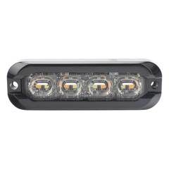 Luz Auxiliar Flexible de 8 LED, Ambar/Blanco, Lente Transparente