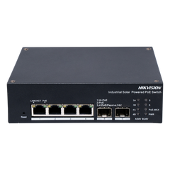Switch Industrial con UPS / Administrable Gigabit / 3 Puertos Gigabit PoE+ (30 W) + 1 Puertos Gigabit PoE++ (90 W) / 2 Puertos SFP / 120 W Total / 48 a 57 VCD / Ideal para Proyectos / 300 Metros de Distancia